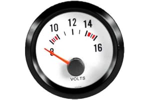 ESUPPORT E Support Instrumento para medir la presión, 2 pulgadas, 52 mm, coche, universal, luz LED, en bares, al vacío