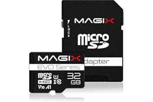 Magix Tarjeta de memoria MicroSD Card EVO Series Clase10 V10 + Adaptador SD , Velocidad de lectura hasta 80 MB/s (32GB)