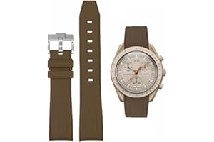 HEYOZURY Bracelet de Montre 20mm Omega x Swatch Moons Montre Rolex Watch montre Silicone Hommes en Acier Inoxydable Boucle Bracelet de Remplacement Bracelet Original Omega Speedmaster