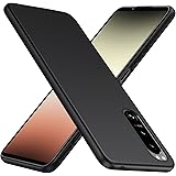 TesRank Sony Xperia 5 IV fodral, mjukt TPU-fodral matt [reptålig] [Anti-fingeravtryck] för Sony Xperia 5 IV-svart