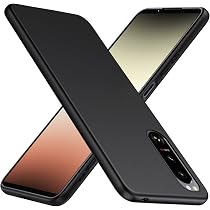 TesRank Sony Xperia 5 III Hülle – Schwarz, Matte TPU, Ultra Dünn (1 Mm), Kratzfest