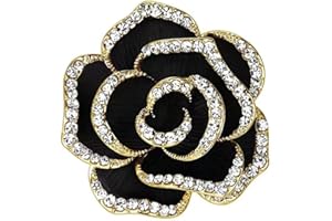 YUTTTPL Brosche für Damen, Blumenbrosche mit Zirkonia für Mädchen