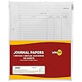 Navneet Youva | Journal Paper with Black Margin for Students and Office Executives | 22cm x 28cm | 1 Side Ruled / 1 Side Plain | 100 Sheets