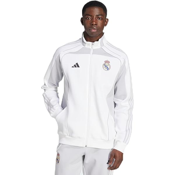 Buy adidas Men's Soccer Real Madrid Z.N.E Jacket Core White cy6098