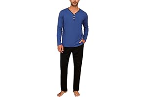 Nieery Pijama Hombre Conjunto de Pijama de Manga Larga para Hombres En Camuflaje Pijama Hombre Invierno Algodon