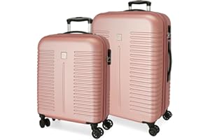 ROLL ROAD, CARNE, 40 x 55 x 20 cm / 48 x 70 x 27 cm, Set 2 valigie