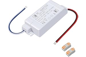 Karyoosi Trasformatore LED 24V 24W 1A, Alimentatore LED 220 24V, Trasformatori Interruttore AC to DC, LED Driver per Bassa Tensione Striscia Lampadina MR16 GU5.3 MR11 G4