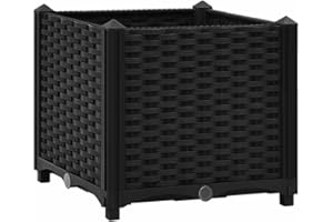 vidaXL Jardinera elevada 40x40x38 cm Polipropileno