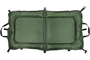 Actiaspet Large Carp Fishing Beanie Mat Olive Green Padded Unhooking Mat with Carry Handles, Foldable Design, 110cm x 60cm