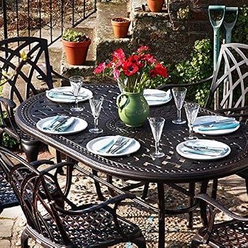 Amazon.de: Lazy Susan - JUNE 150 x 95 cm Ovaler ...