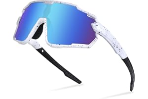Aullwyr Lunette de Vitesse Cyclisme P-V Lunettes de Soleil Homme Polarisées Lunette Vélo Moto Sport Ski la Course Conduite pour Homme Femme Protection UV400