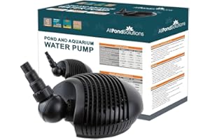 AllPondSolutions Pond Filter Pump 10000 L/H, Fully Submersible - Energy Efficient Koi Fish Waterfall Pump 6mm Solids Handling. 10000PP