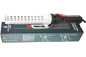 ALFRESCO CHEF PowerFlame 2000W Barbecue électrique démarreur charbon - Allumage rapide pour grills, fumoirs et foyers - Chauffage rapide, briquet électrique sûr avec souffleur intégré - Pas de gaz ni
