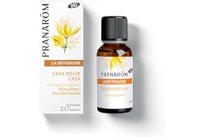 PRANAROM - Bienestar en Casa - Difusión - Aceites Esenciales 100% Puros - Naturales y Bio - Mezcla Relajante y Cálido con Vainilla, Ylang-Ylang y Rosa de Damasco - 30ml