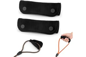 TONYFY 2PCS Grip Handle Sleeve - Weiche Hundeleine Wrap - Samt & Polyester Mesh Sorgen für bequemen Grip - Handle Sleeve Schutzpolster für Hundeleine/Tasche/Krücken/Gepäckstücke Griff