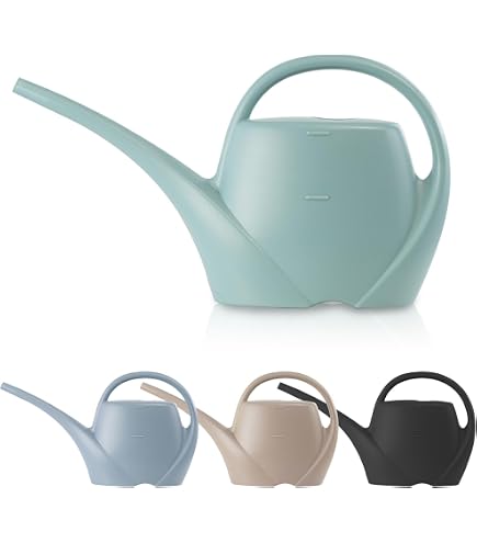 Whitefurze Annaffiatoio Da Interni 2,5 Litri - Beccuccio Lungo E Stretto Per Irrigazione Di Precisione - Colore Blu - 4