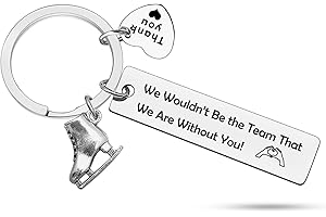 Heigebi Ice Skater Gift Skating Keyring Figure Skater Gift Ice Skating Gift Skating Coach Gift Skating Team Gifts