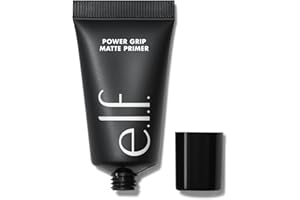 e.l.f. Mini Power Grip Primer Matte, Matte Finish, Long-Lasting, Suitable for All Skin Types, Infused with Lemon Myrtle Blend, Vegan & Cruelty-Free, Travel Size
