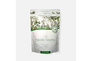 VivaNutria Bio Chlorella Tabletten 500g | aus kontrolliert biologischem Anbau I 2500 Bio Chlorella Presslinge ohne Zusätze - rein & natürlich I schonend verarbeitet | Rohkostqualität | vegan