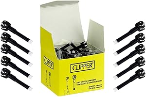 APHY ENTERPRISES Clipper Flint, stelo ruota di ricambio per accendino, pietra focaia inclusa, confezione da 10, dimensioni standard
