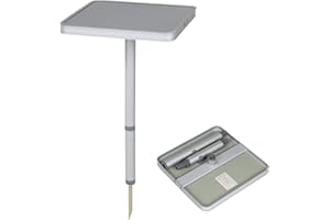 Bo-Camp 1402722, Tavolino Unisex-Adulto, Argento/Grigio, 26 x 26 cm