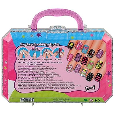 Gloss! Kit Stickers de Nail Art Fancy Nail Patch 22 Pièces, Coffret Cadeau-Coffret Maquillage