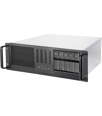 thumbnail image 2 of 4U Rackmount Server Case - 8 GPU Mining / AI / Data Science - ATX, USB, 25.5" Depth, 17" Width 2 of 2