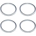 ECSiNG 4pcs 2mm Washer Gasket Compatible with Bafang BBS01 BBS02 BBSHD Mid Drive Crank Motor for Adjust Bottom Bracket Length Silver