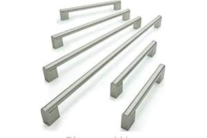 BSM Marketing Kitchen Cabinet T Bar Handles Brushed Stainless Steel 320mm Pack of 20