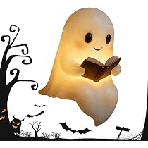 Veilleuse Fantôme Mignon XiChiu - Lampe De Lecture LED 3D | 15-22 Cm, Silicone | Décoration Halloween Et Chambre