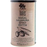 Tariş Doğal Fermente Salamura Siyah Zeytin Teneke 800 G