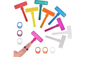 Jiayaus Strisce di Lettura Guidate Sovrapposizioni Dislessia 14 Pezzi, Dislessia Aiuti per Bambini con Fibbia ad Anello, Multicolore, Allevia La Pressione Visiva, per Tutte Le Età