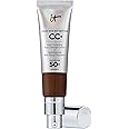 IT Cosmetics Your Skin But Better CC+ Cream 32ml with SPF 50 Protection , Shade: Deep Mocha, Full-Coverage Foundation and Concealer + 3ml of Confidence In A Cream Anti-Ageing Moisturiser