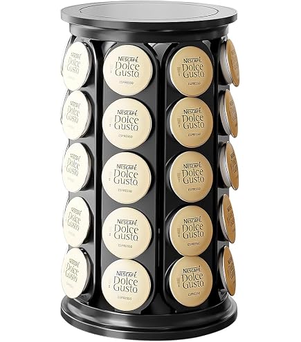 Krups Dolce Gusto Kapselhalter Für Circolo KP 5000 U.a. - Charcoal Grey Mit Chromgriff - Praktisches Zubehör