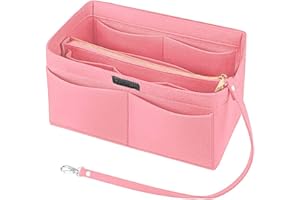 Ropch Organisateur de Sac à Main en Feutre, Sac de Rangement Intérieur Bag in Bag pour Femmes avec Sac à Fermeture éclaire et Porte-clés