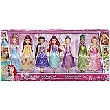 Disney Princess Party Dress Pack, Includes Ariel, Aurora, Belle, Cinderella, Jasmine, Rapunzel, and Tiana Fashion Dolls