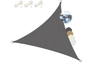 Sol Royal Tenda a Vela Impermeabile 3x3x3 m SolVision PS9 – Tenda da Giardino Sole per Esterno – Telo Ombreggiante Parasole Protezione Anti Raggi UV Antracite – Triangolare 300x300x300 cm