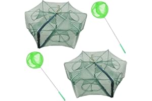 ZffXH Trappola Per Pesci, Portatile, Pieghevole, Per Granchi, Gamberi, Pesci, Pesciolini, Gamberetti, Trappola Per Gamberetti, Trappola Pesci, Rete Trappola Pesca