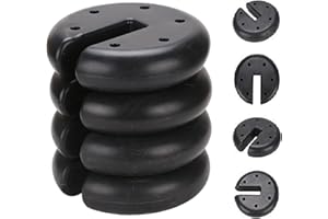 Youyijia Gazebo Weight Parasol Stand Bases Set of 4 Heavy Duty Garden Anchor Gazebo Leg for Canopy Shelters Marquees Tents Pagodas Total 9kg