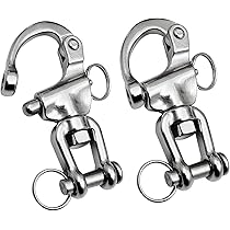 Manilles Avec Boulons En Acier Inoxydable A4/AISI 316 - Lot De 2 - Pour Chaînes, Voile, Camping, Bricolage