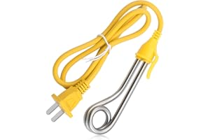 RJLLKD 220V 600W Boiling Water Heating Tube, Auto Temp Control Stainless Steel Heating Tube Portable Electric Immersion Water Heater Immersion Heater for Travel, Coffee, Tea, Cocoa, Milk, Bath