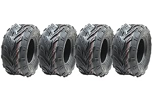 Parnells - 4 Ensembles de Pneus Quad ATV Tubeless 18x9.50-8, 4 Plis Wanda P361 avec Profondeur de Bande de Roulement de 11 mm, Diamètre 455 mm, Largeur 218 mm, 155 kg Chacun à 10 Psi, 63 Mph, Marqué E