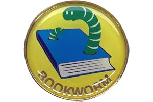 Capricornone Bookworm 27mm Round School Badge