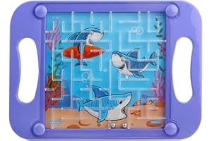 JAWSEU Giocattolo del Labirinto, Gioco del Labirinto della Palla, Bambini imparano Balance Ball, Palm Maze Game Toy Puzzle per Bambini, Regalo per Ragazze Ragazzi Pensiero Logico Gioco