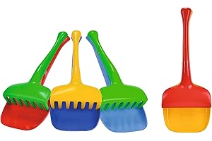 Simba 107101141 – Pelle et râteau – 4 Compartiments Assortis – Un Seul Ensemble est fourni, Pelle 31 cm, râteau 25 cm, bac à Sable, Jouets à Sable