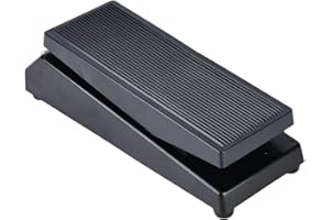 ALOMEJOR Pedal de Volumen de Guitarra DF1511a Pedal de Volumen Estéreo de Guitarra DJ con Perilla de Ajuste de Amplitud