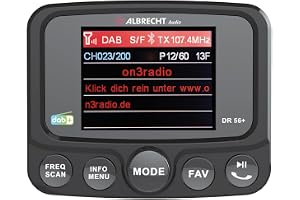 Albrecht DR56+ Dab+ mottagare sughållare, Bluetooth-musikströmning