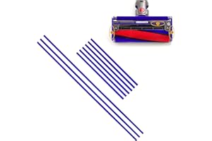 CHUANCHENG 9 strisce morbide in peluche aspirapolvere per Dyson V6 V7 V8 V10 V11 Parti di ricambio morbide per testa a rullo, 3 lunghe (23 cm), 6 corte (11,5 cm)