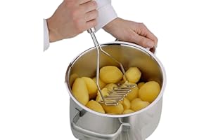 ‎UV STYLISH Edelstahl Kartoffelstampfer - Kartoffel Stampfer für Potato Masher Gemüsestampfer,Kartoffelpresse Gemüsestampfer für Kartoffelbrei, Früchte und Gemüse