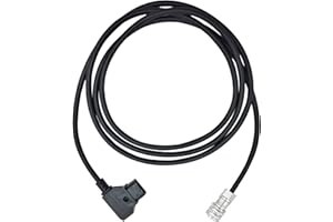CHIKONI BMPCC D-Tap auf 4K 6K Pro Stromkabel, geeignet für Blackmagic Pocket Cinema Kamera 4K und Gold Mount V Mount Akku, Weipu SF6 2-polige Buchse auf P Wasserhahn, 150 cm